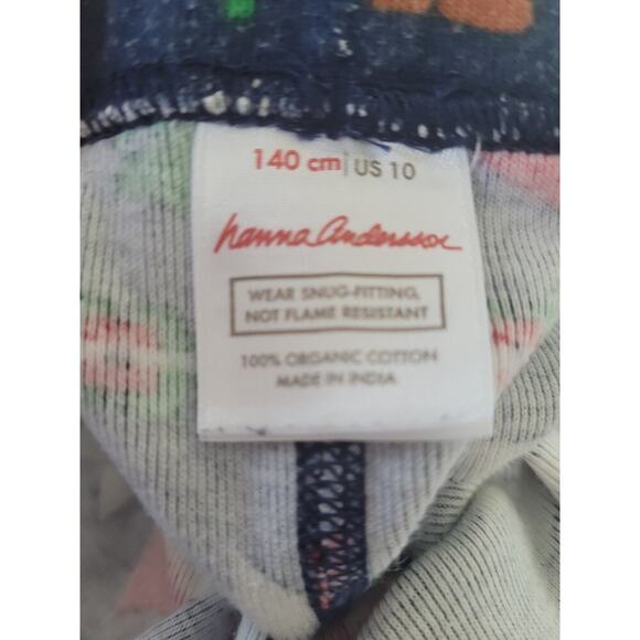 Hanna Andersson Primary Girls Pajama Christmas Top and Bottoms size 10 #6 - Picture 4 of 5